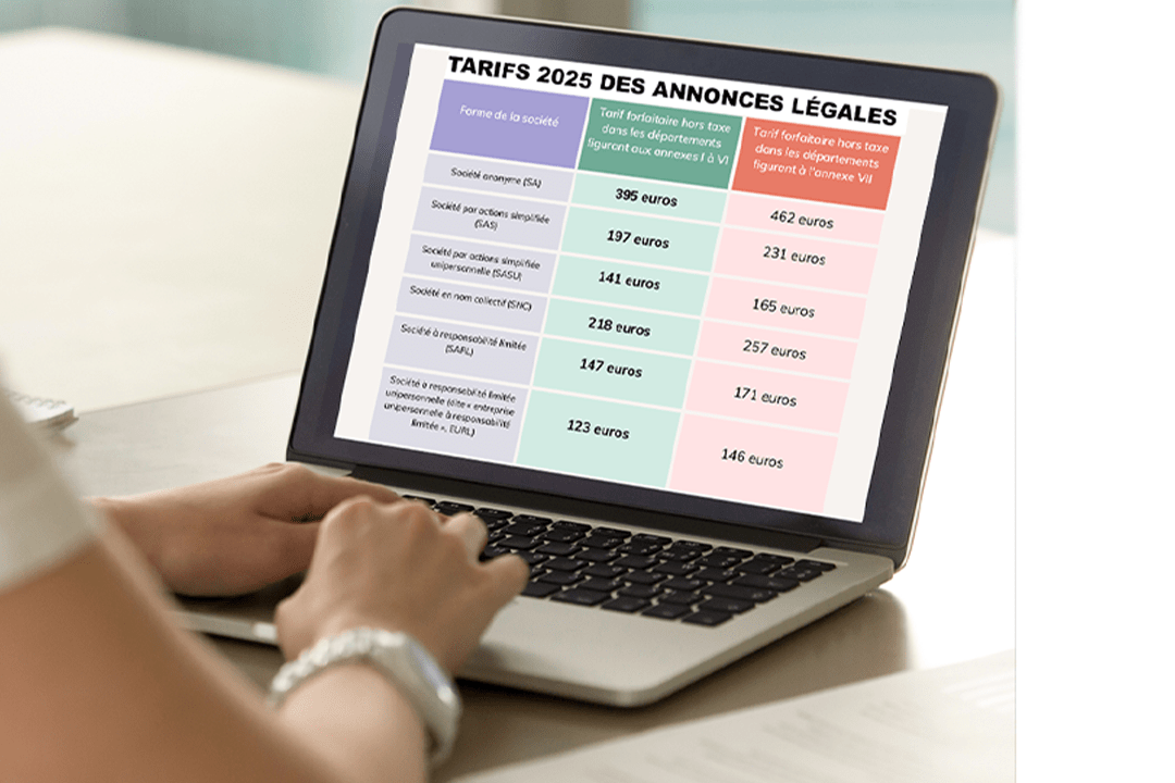 Découvrez le Tarif 2025 des Annonces Légales !